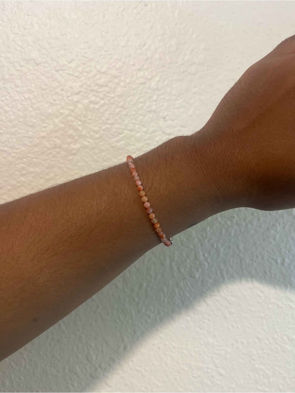 Carnelian and Agate Beaded Bracelet